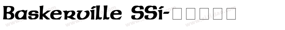 Baskerville SSi字体转换